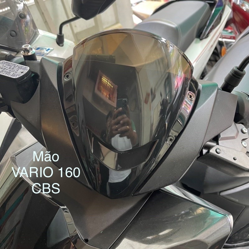 Mão Chắn Gió VARIO 160 2022-2023 Đời Mới Đen Khói