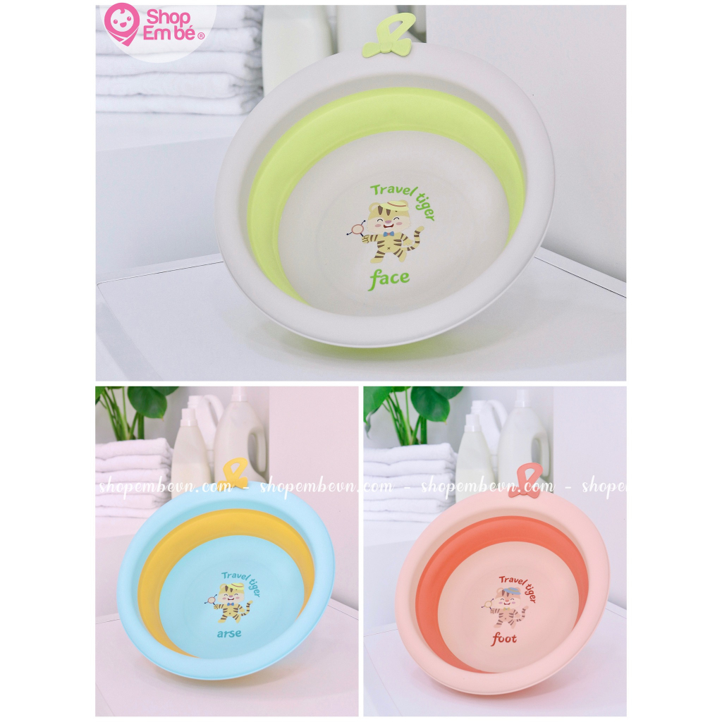 Chậu Rửa Mặt Gấp Gọn Happy Tiger