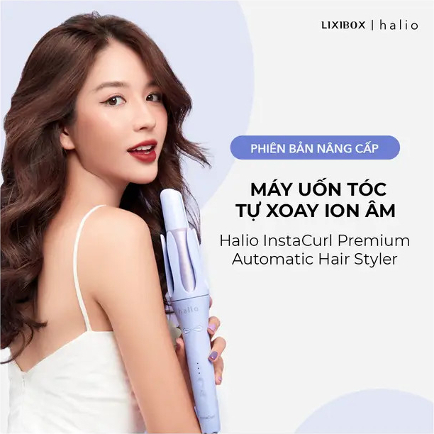 Máy uốn tóc Halio instaCurl Premium Automatic Hair Styler tự động xoay