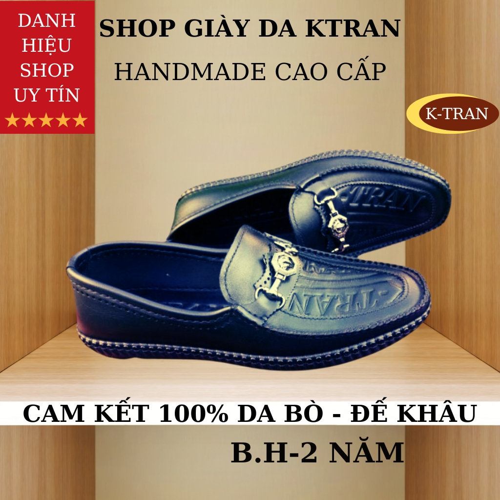 Giày lười nam,giày da nam mã K221 hàng thủ công tinh xảo cao cấp việt nam,chất liệu da bò với 3 màu đen,nâu mận,vàng bò.