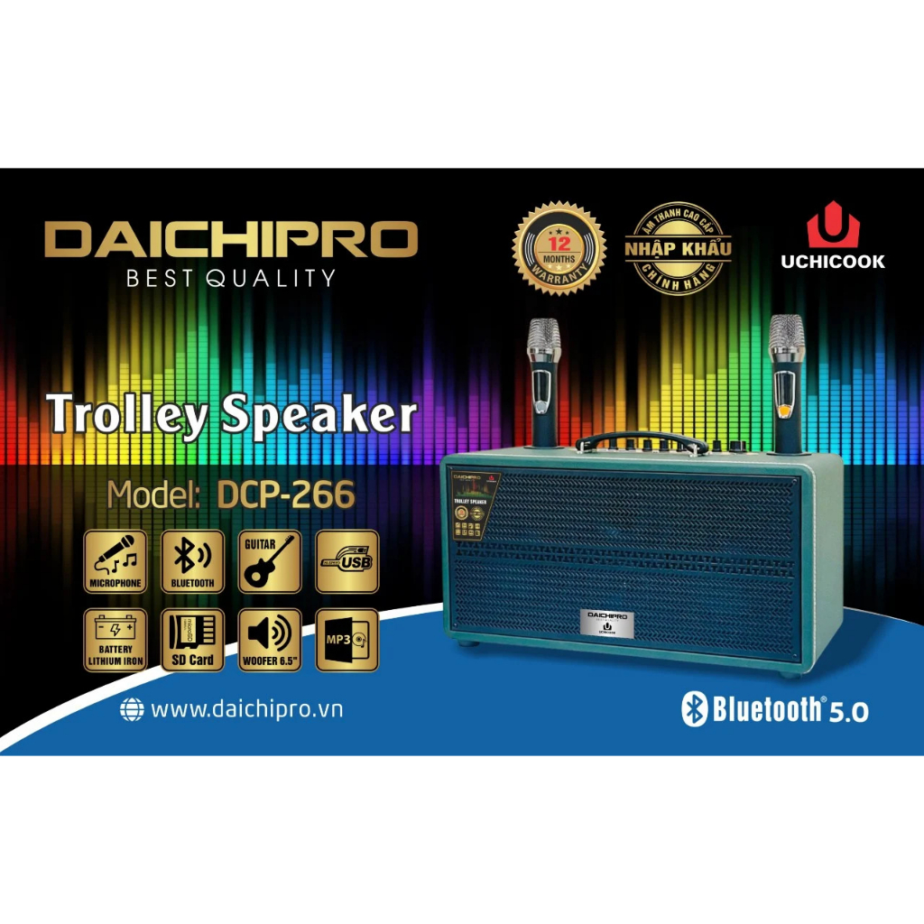 [Freeship hỏa tốc HCM]Loa xách tay Daichipro DCP-266