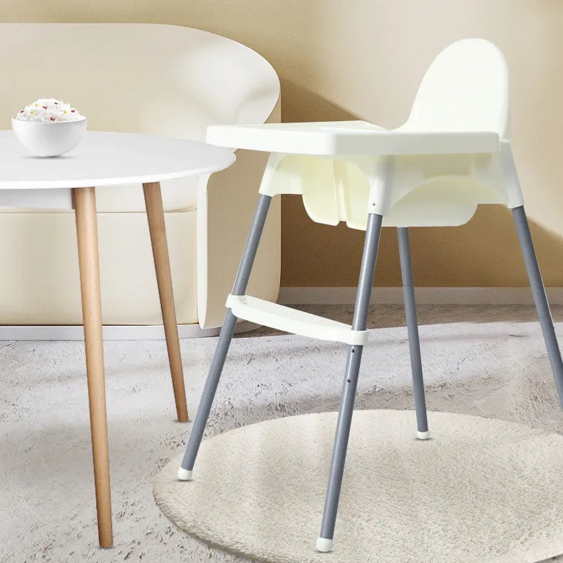 GHẾ ĂN DẶM CẢI TIẾN TỪ IKEA ANTILOP, 2 CHẾ ĐỘ CHÂN, KÈM MẶT BÀN, ĐỆM NGỒI CHO BÉ