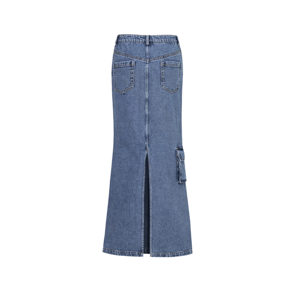 TATICHU - Chân váy jean mãi xẻ sau - RIN Cargo Maxi Skirt