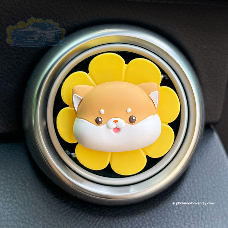 Sáp Thơm Ô Tô Hoạt Hình Dễ Thương, Trang Trí Ô tô, Khủ Mùi,Chong Chóng Xoay Khuếch Tán Hương Thơm 4