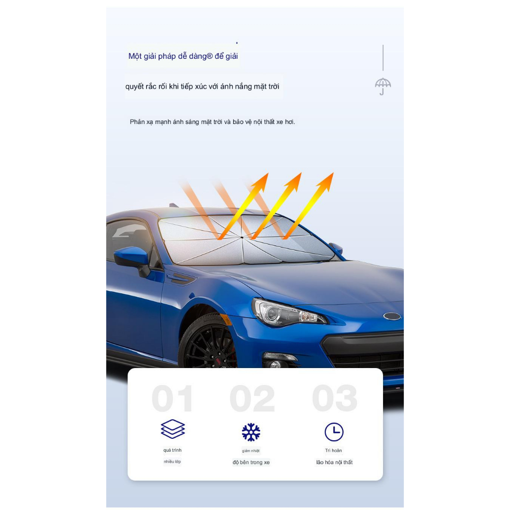 Dù Chắn Nắng Ô Chắn Nắng Kính Trước Ô Tô Phủ Bạc Chống Hỏng Nội Thất Chống Tia UV Bên Trong Ô Tô Xe Hơi | BigBuy360 - bigbuy360.vn