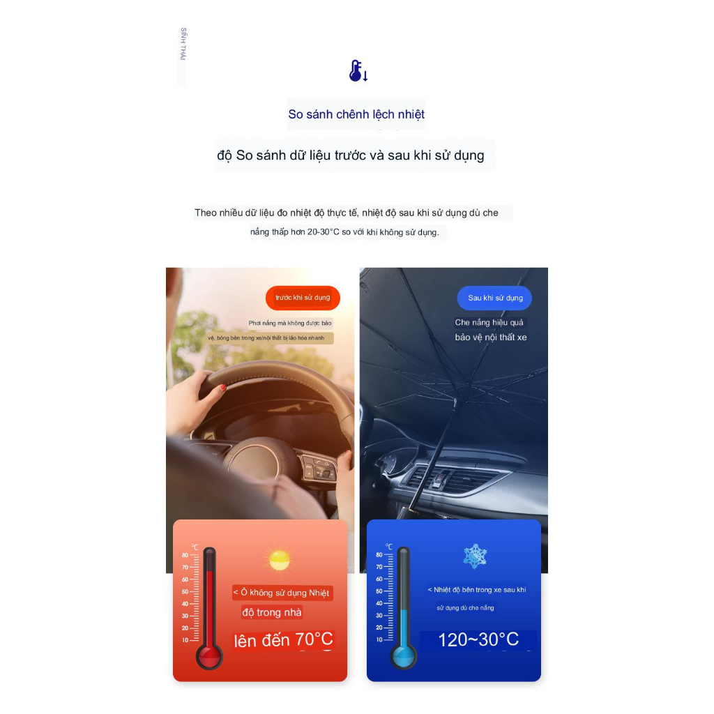 Dù Chắn Nắng Ô Chắn Nắng Kính Trước Ô Tô Phủ Bạc Chống Hỏng Nội Thất Chống Tia UV Bên Trong Ô Tô Xe Hơi | BigBuy360 - bigbuy360.vn