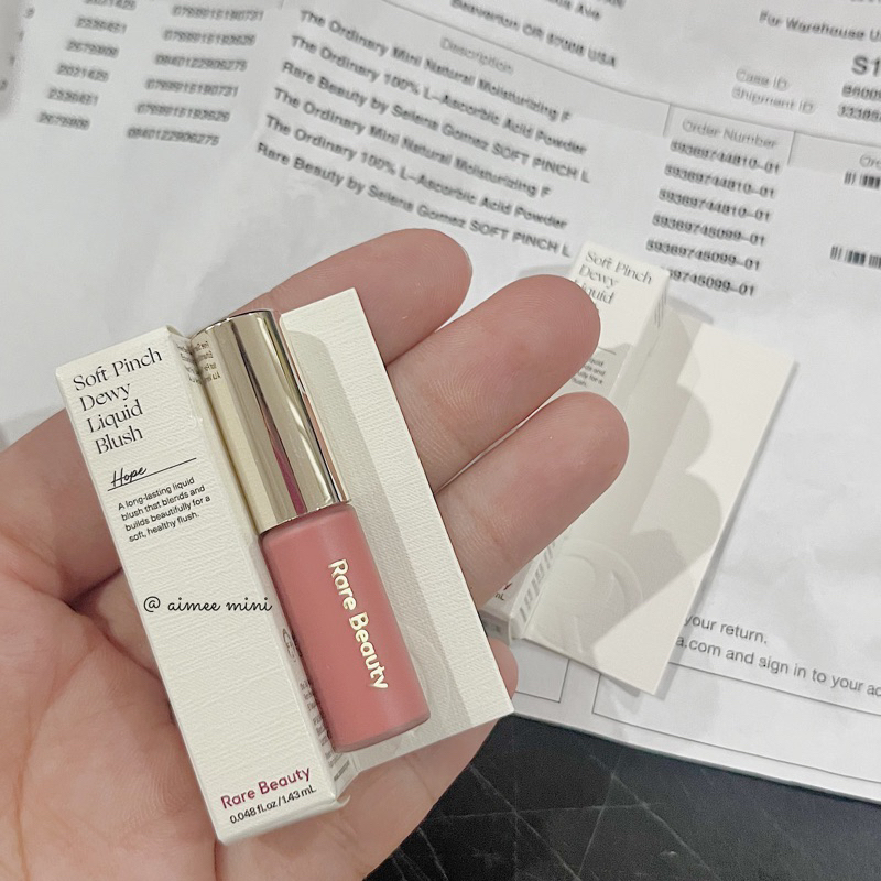 Minisize 1.43ML - Má Hồng Rare Beauty Soft Pinch Dewwy Liquid Blush