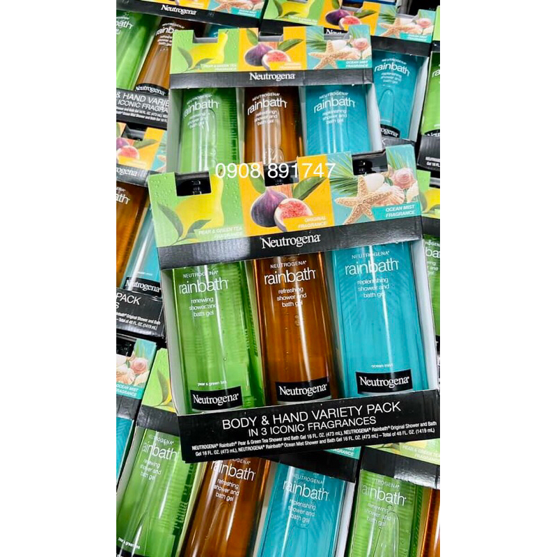 (🇺🇸 USA)✨SỮA TẮM TR Ị M ỤN L ƯNG NEUTROGEN rainbath✨