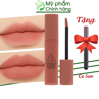 Son 3ce blurring liquid lip nude scene – màu hồng cam nude ấm tây tây