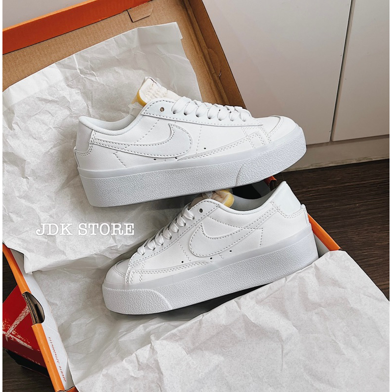 JDK STORE_Giày Sneaker Blazer Platform Full White