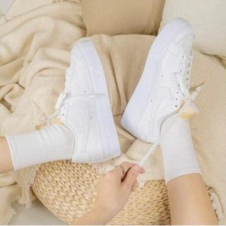 JDK STORE_Giày Sneaker Blazer Platform Full White