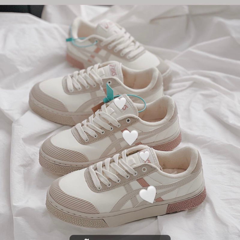 JDK STORRE_Giày Sneaker Asics Court Trail Beige/Pink?Grey