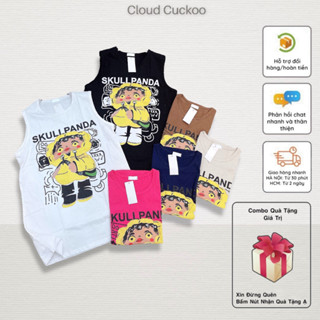 Áo Sát Nách Tanktop Thun Dáng Rộng Hình Panda - Mã Số: SN02874