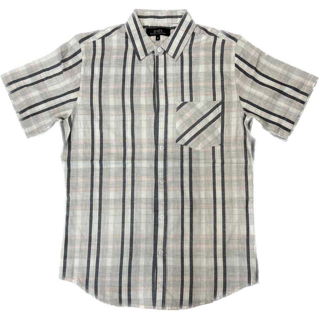 Áo Sơ mi nam 100% Cotton ZA-RA ngắn tay (Bao đẹp, có hỗ trợ đổi size)