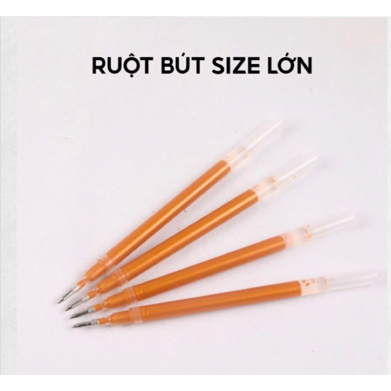 Bút nhũ vàng chép kinh , viết sớ, luyện viết tiếng Hán- sét gồm 1 vỏ bút kèm 10 ruột bút