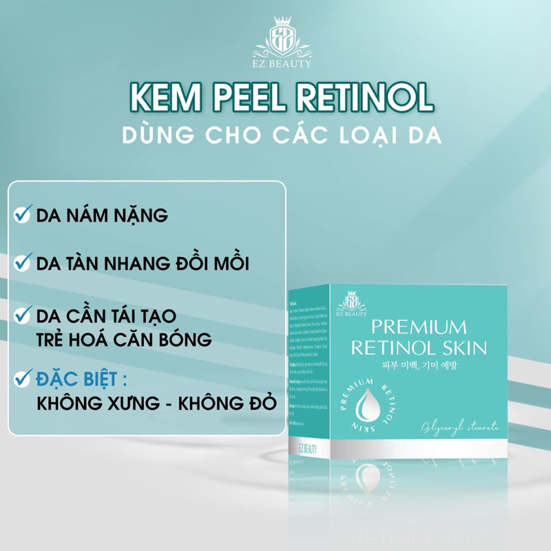 kem retinol ko sưng , ko đỏ da