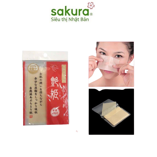 SET 120 TỜ GIẤY THẤM DẦU MẶT - HÀNG NỘI ĐỊA NHẬT BẢN