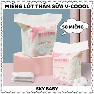 Miếng lót thấm sữa v-cool, tấm lót hút thấm sữa chống tràn tiện ích