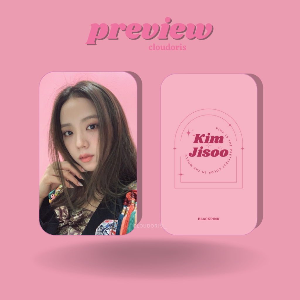 Card des Jisoo Blackpink - Cloudoris