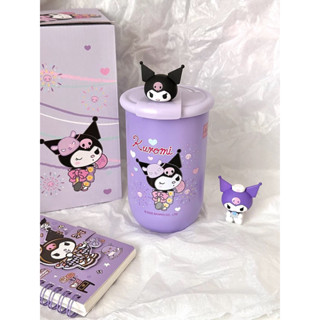 [ SẴN - HOẢ TỐC ]Bình / Ly giữ nhiệt Sanrio Kuromi búp bê 3D gắn trên nắp đáng yêu , dễ thương