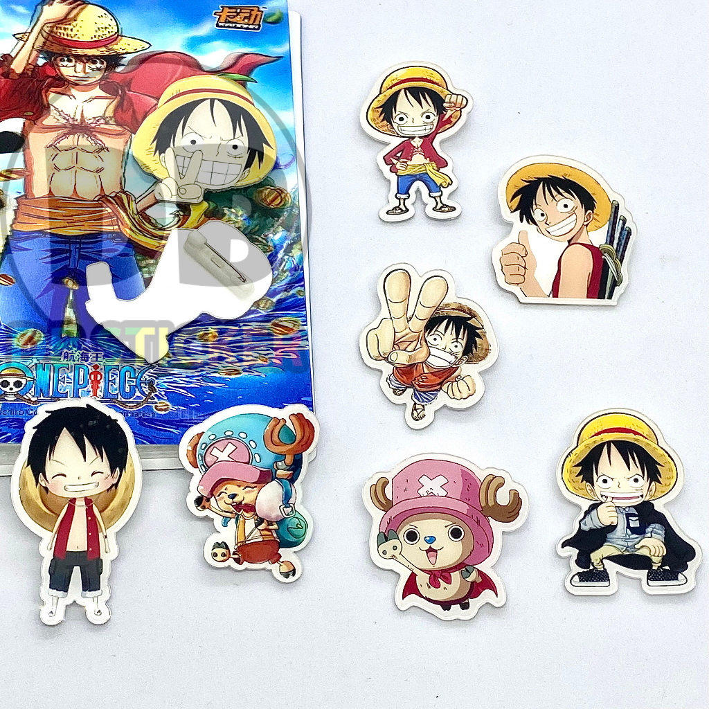 Huy Hiệu One Piece Ghim Nhựa Cài Áo Hoạt Hình Anime Manga Cá Tính - Trâm Cài Balo Pin Cài Áo đồ 1k