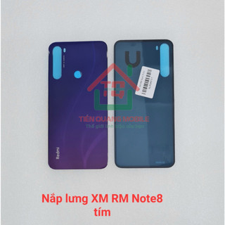 Nắp lưng Xiaomi Redmi Note 8 (Tím xanh, Tím, trắng ánh xanh, đen)
