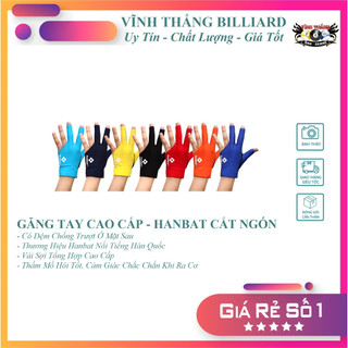 Găng tay bida hanbat cắt ngón - có đệm chống trượt mặt sau