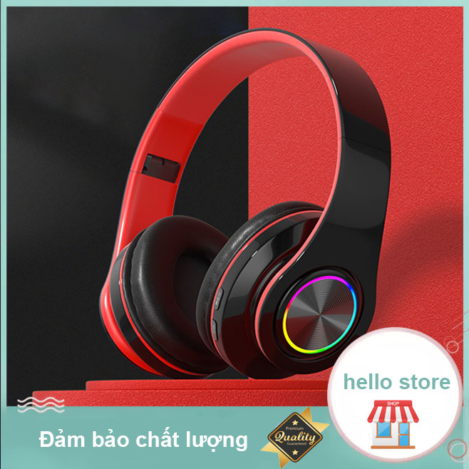 Tai nghe Bluetooth di động không dây LED B39 - có giắc cắm PC