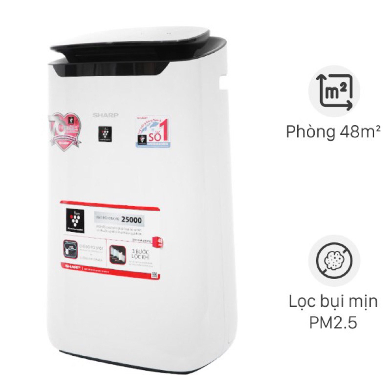 Máy lọc không khí Sharp FP-J60E-W 38W chính hãng mới 99,99%