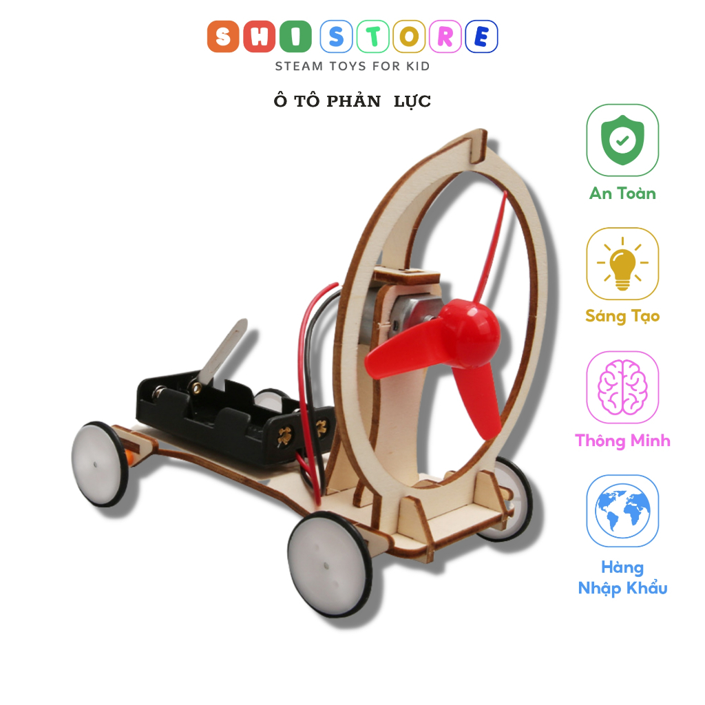 Đồ Chơi STEM, Ô Tô Phản Lực, Đồ Chơi Thông Minh