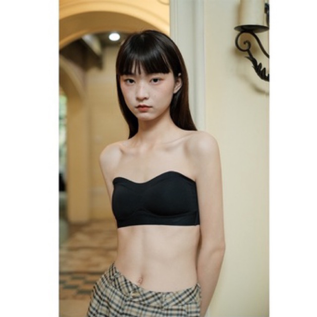 Áo lót ngực bra có thể tháo dây mặc quây vải thun lạnh siêu mịn chống tụt Yannie