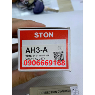 Đồng Hồ Timer Hẹn Giờ AH3-A Hiệu STON( 1 Giây/10 Giây/1 Phút/10 Phút ) (Tặng Đế)