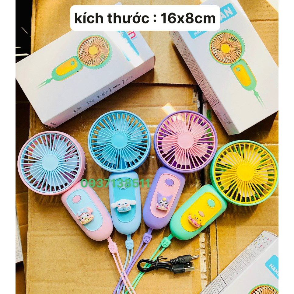 Quạt cầm tay mini sạc điện - quạt mini cầm tay - quạt tích điện mini sạc USB Handheld Fan nhỏ gọn, tiện lợi