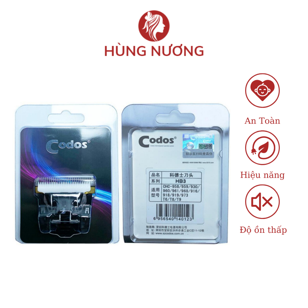 Tông đơ cắt tóc chuyên nghiệp, lưỡi tông đơ tăng đơ Codos