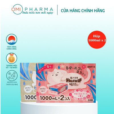 Hộp Hút Ẩm Khử Mùi Tủ Quần Áo, Tủ Giày, Chống Ẩm Mốc Hakugen Earth Nhật Bản Dung Tích Siêu Lớn (1000ml x 2 Hộp)