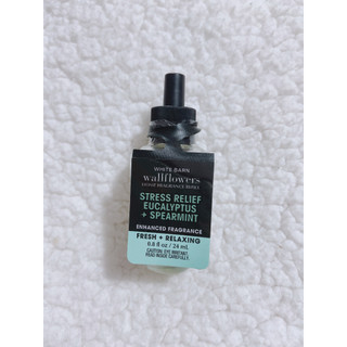 {Bill Mỹ} {1 Chai} Stress Relief Eucalyptus Spearmint Tinh dầu Bath & Body Works Wallflower Home Fragrance Refills 24ml