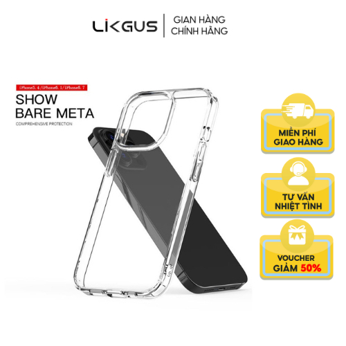Ốp chính hãng - LIKGUS Crystal iPhone 11Promax/12/13 Series