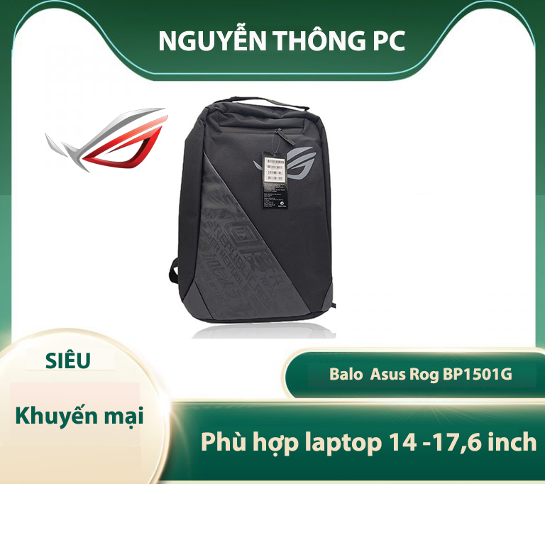 Balo Laptop gaming Rog  BP1501G  backpack đi học, đi làm, đi chơi  14 đến 17,6 inch màu đen 23022023