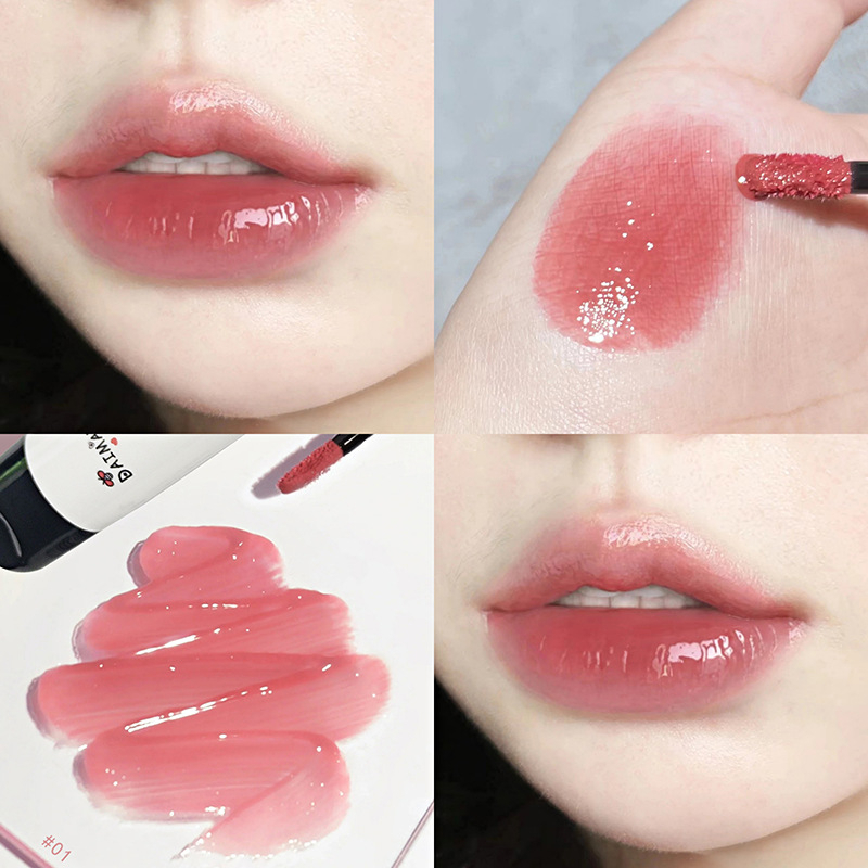 Son Kem Bóng + Lì DAIMANPU Mềm Mịn Như Nhung Chống Thấm Nước Chống Khô Môi Lâu Trôi D143