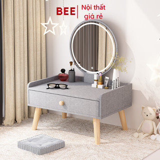 Bàn trang điểm mini có gương cảm ứng, Bàn phấn ngồi bệt có đèn Leb - GP202B