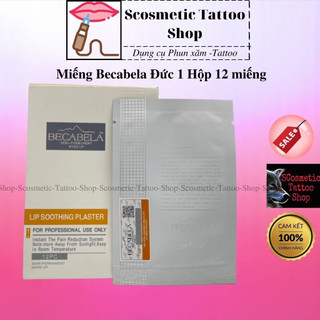 Miếng dán môi Becabela Đức hỗ trợ phun xăm - 1 hộp 12 miếng