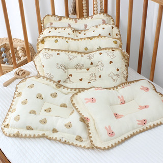 Gối xô lõm Muslin, gối chống méo đầu cho bé