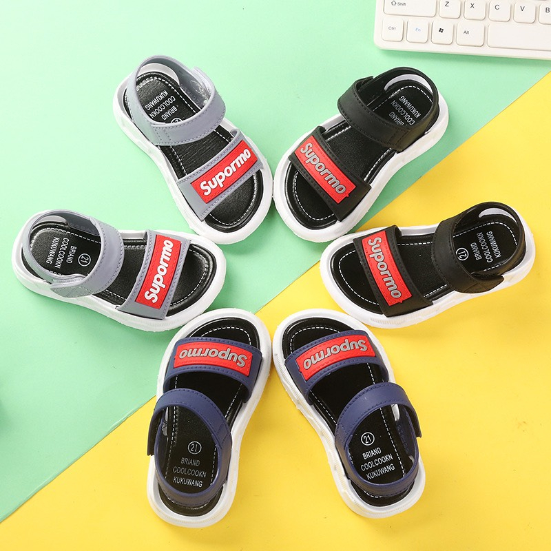 Dép sandal quai hậu hè cho bé trai và bé gái chất cao su mềm êm chân chống trơn trượt (bé từ 02 tuổi đến 10 tuổi)