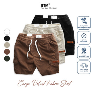 Quần short btm cargo velvet fabric - 27.512 - btm studios