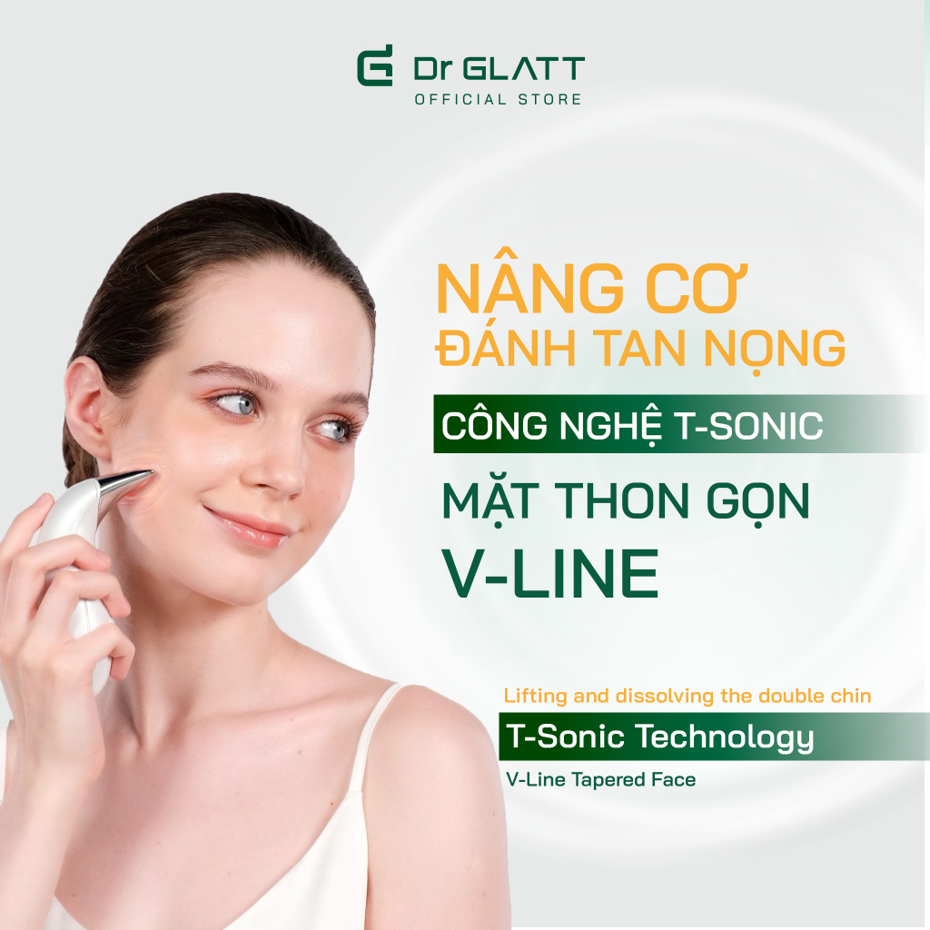 [Mã DRGLATT10 giảm 100k đơn 0đ] Máy nâng cơ mặt massage chống nhăn tăng sinh collagen trẻ hoá da DR GLATT LIFA 2.0