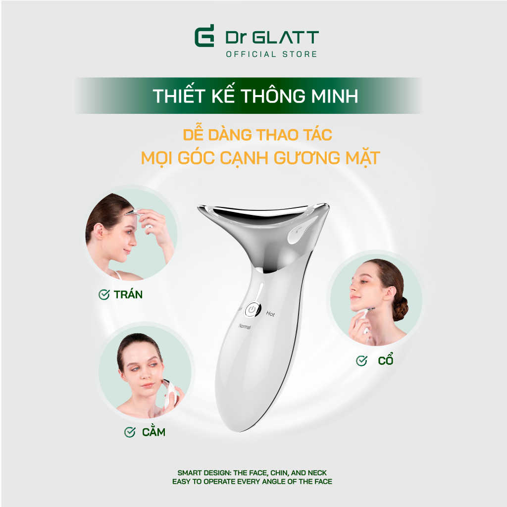 [Mã DRGLATT10 giảm 100k đơn 0đ] Máy nâng cơ mặt massage chống nhăn tăng sinh collagen trẻ hoá da DR GLATT LIFA 2.0