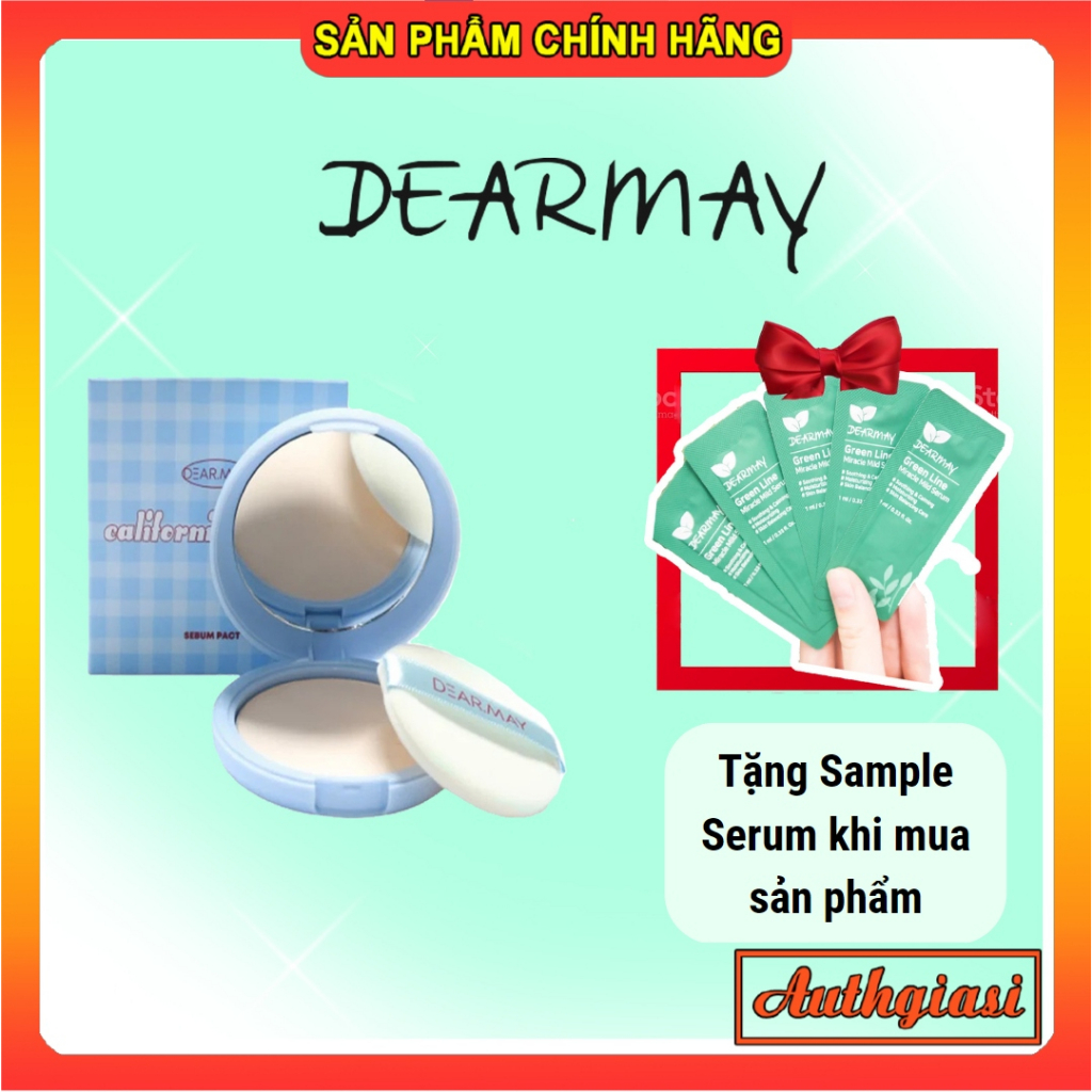 Phấn nén kiềm dầu DEARMAY California Cherry Sebum Pact