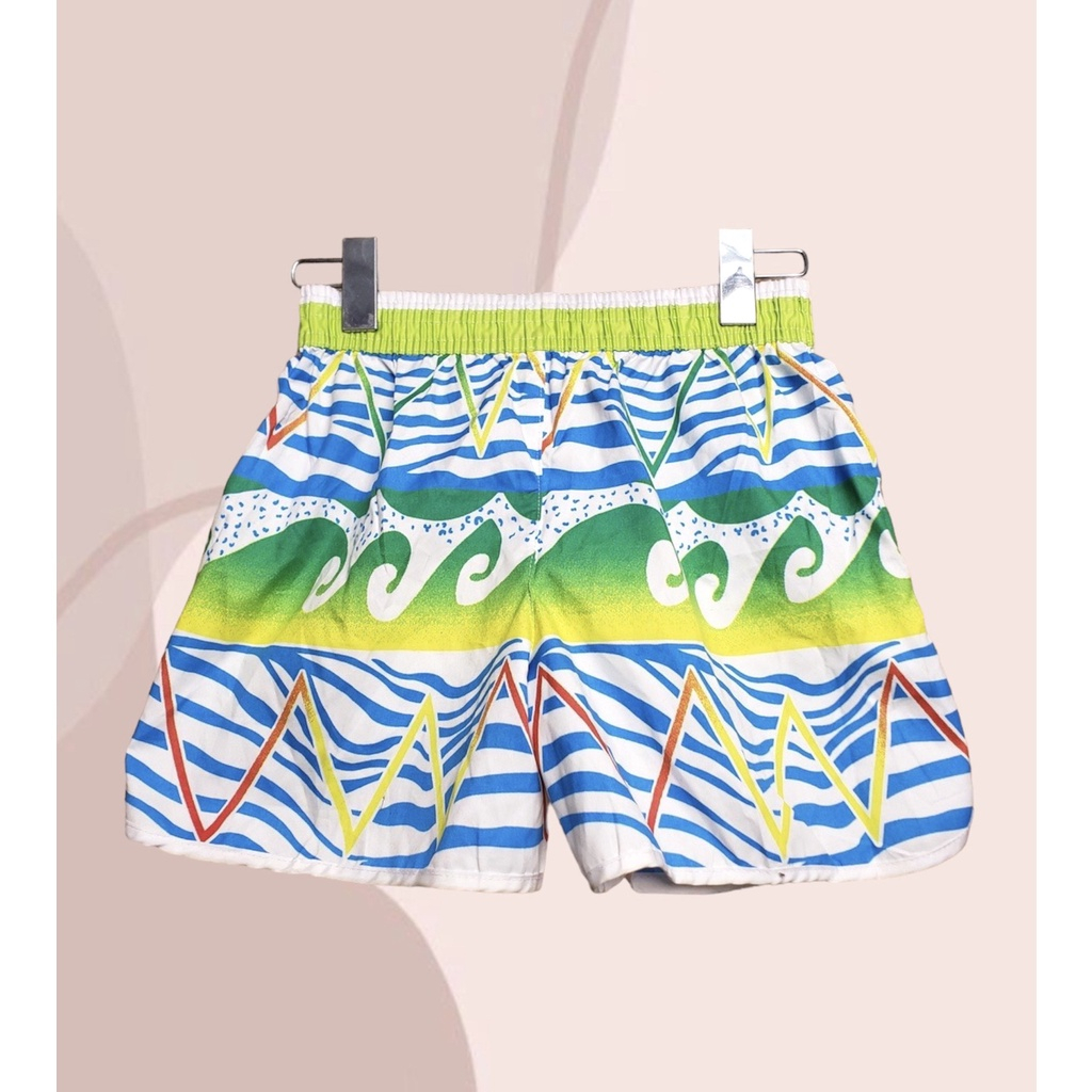 Quần sooc ngủ nữ vải kate thái, short đùi đi biển du lịch họa tiết - TT boutique