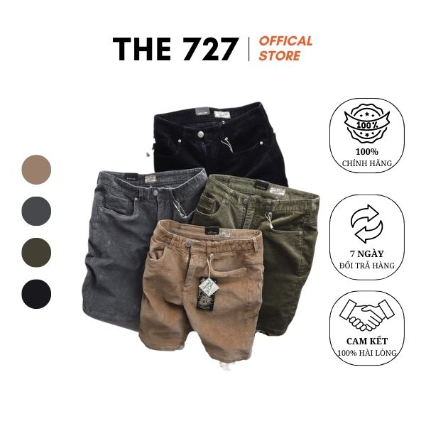 Quần short nam thun nhung tăm cao cấp THE 727 N.SC.58