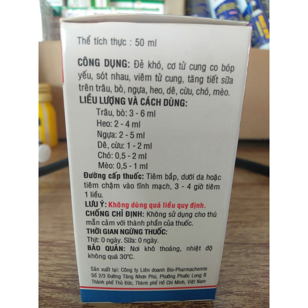 Oxytocin lọ 50ml đẻ khó, sót nhau, ít sữa